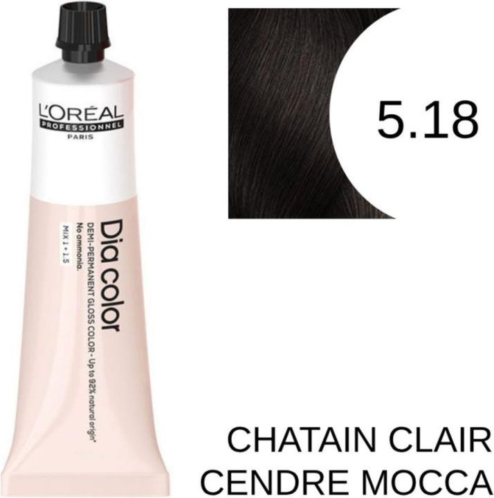 Immagine prodotto L'Oréal Paris Loreal DIA Colour 5.18 marrone chiaro cenere moka 60 ml (5,18 Marrone chiaro Grigio cenere Mocca)