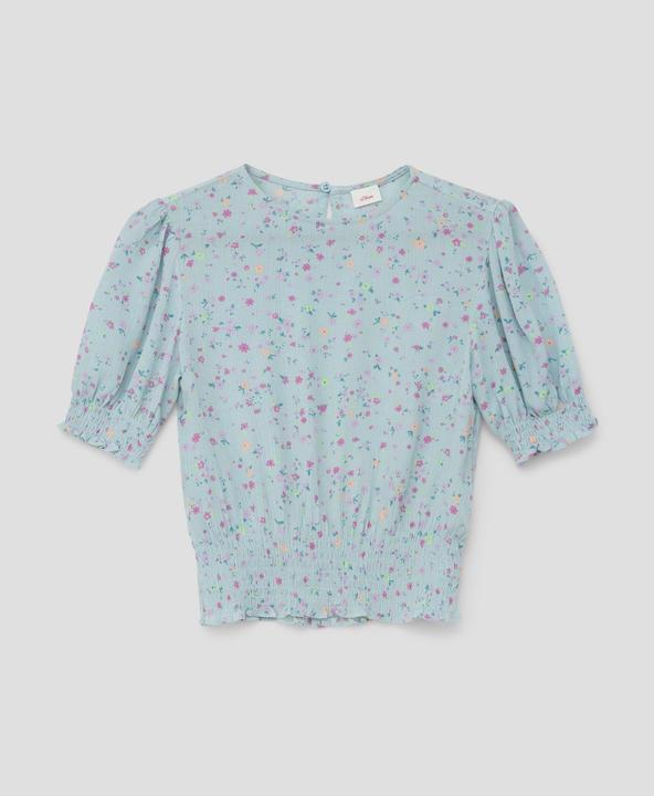 Produktbild s.Oliver Bluse Bluse mit Smok-Detail (L)
