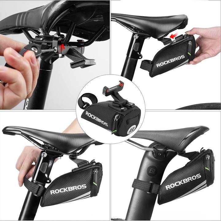 Produktbild Rockbros C28 bicycle bag under the saddle - black (0.20 l, Rahmentasche)