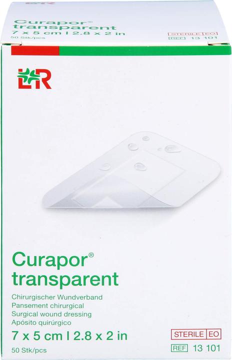 Produktbild Curapor Wundverband 7x5cm transparent (50 x)