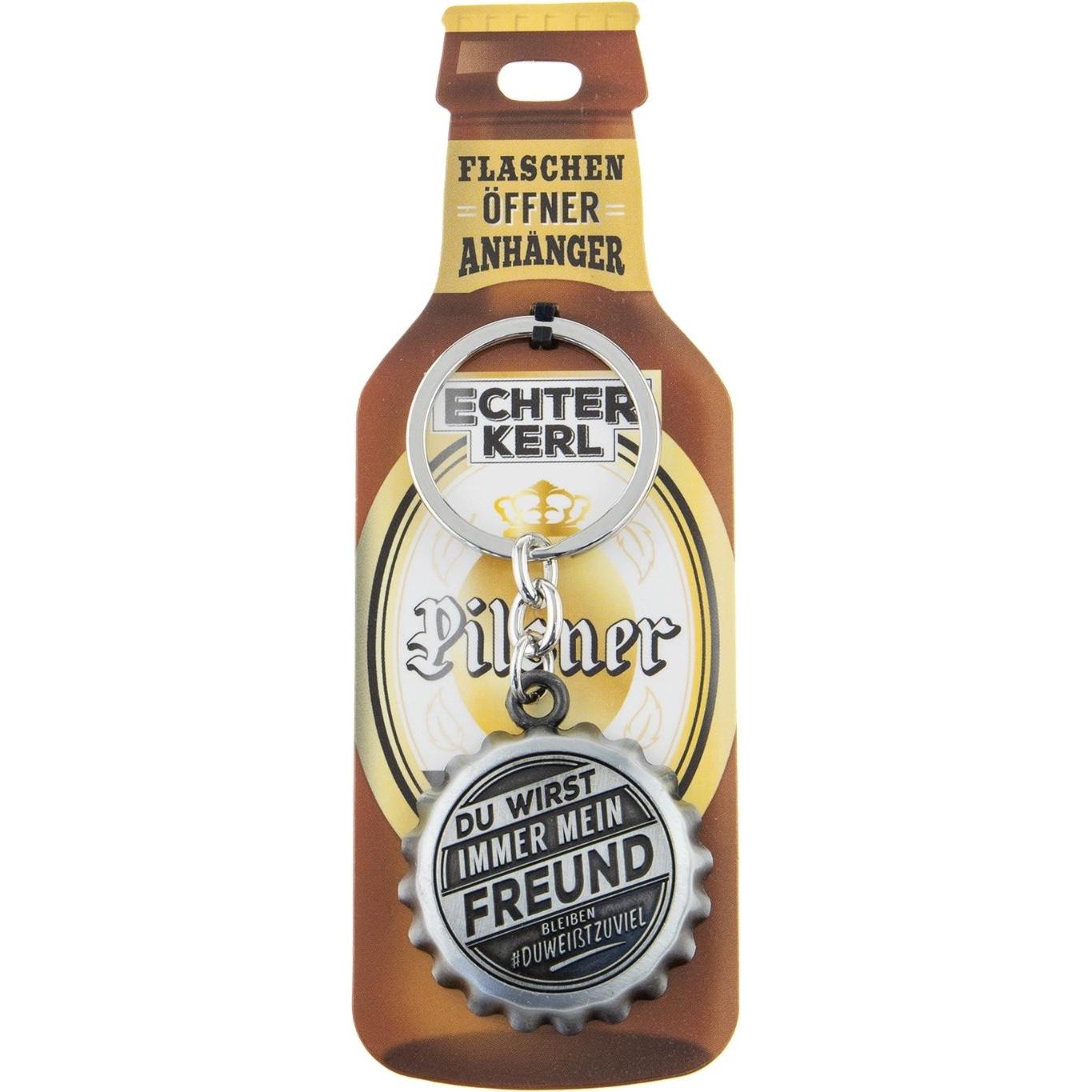 HTI-Living Echter Kerl Flaschenöffner, Flaschenöffner, Silber