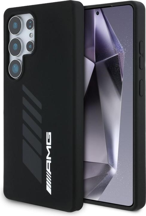 Actual product image Mercedes AMG Oversize Rhombs MagSafe Case for Samsung Galaxy S25 Ultra - Black (Samsung Galaxy S25 Ultra)