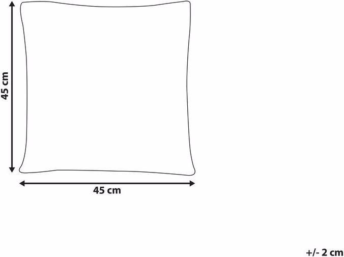 Produktbild Beliani Kinderkissen 45 x 45 cm gelb WARANASI (45 x 45 cm)
