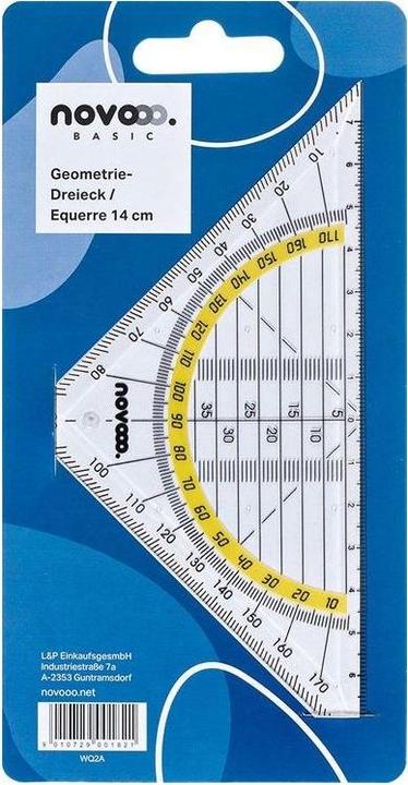 Actual product image Novooo Set squares (14 cm, Plastic)