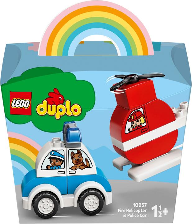 Actual product image LEGO My first fire brigade helicopter and my first police car. (10957)