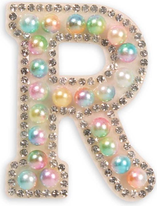 Actual product image PhoneLook Stickers for mobile/tablet/computer 3D Pearls multi-coloured letter R