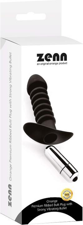 Produktbild Zenn Premium Ribbed Butt Plug with Strong Vibrating Bullet