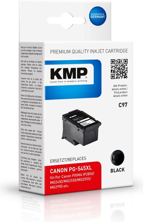 Immagine prodotto KMP Cartuccia d'inchiostro C97 compatibile con Canon PG-545 XL (FC)