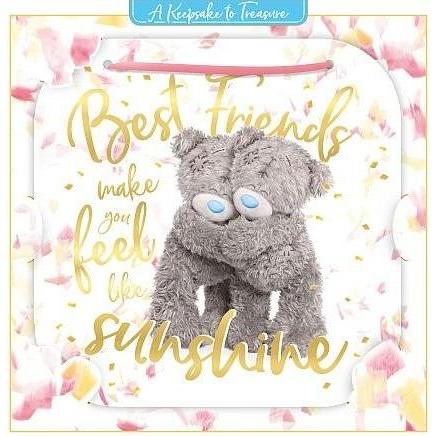 Carte Blanche Greetings, Biglietto Di Auguri + Carta Da Lettere, 3D Holografische Karte Beste Freunde