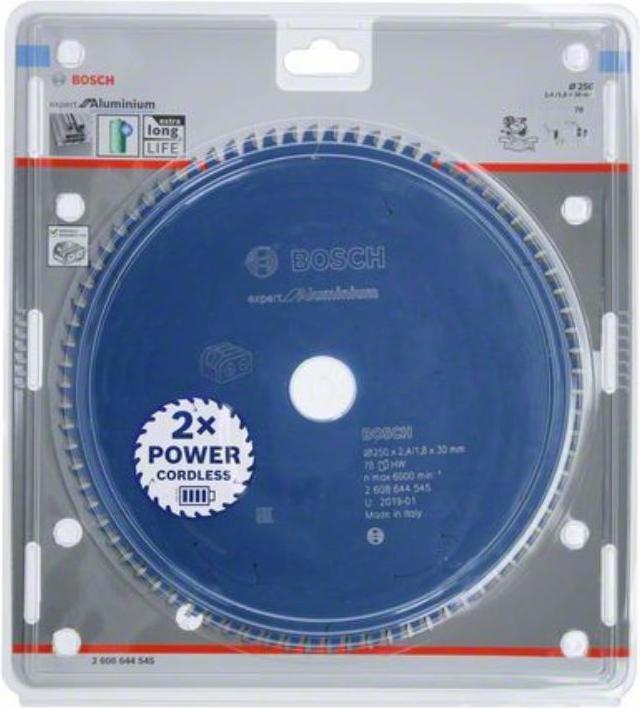 Actual product image Bosch Professional Zubehör Circular saw blade Expert for Aluminium for cordless saws,305 x 2.4/1.8 x 30, 96 teeth