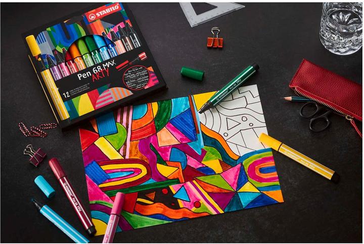 Image du produit STABILO Pen 68 Max rouge carmin (Carmin, 1 x)