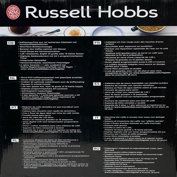 Actual product image Russell Hobbs Coffee maker 24031-56 Col.