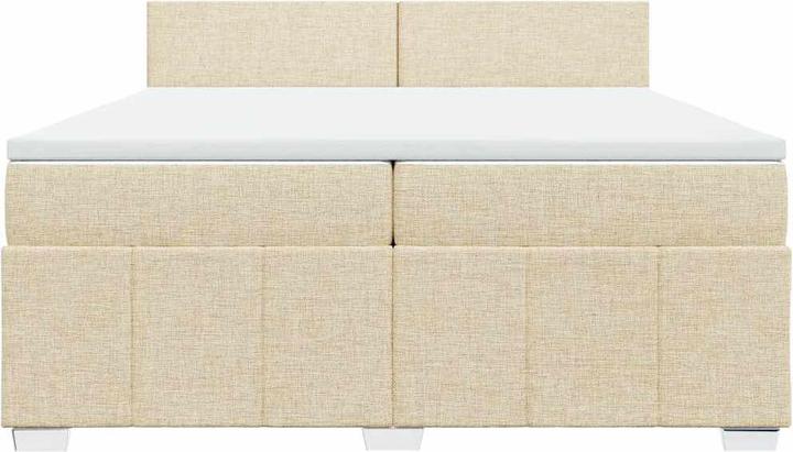 Produktbild vidaXL Bo x springbett mit Matratze 200 x 200 cm Stoff (200 x 200 cm)