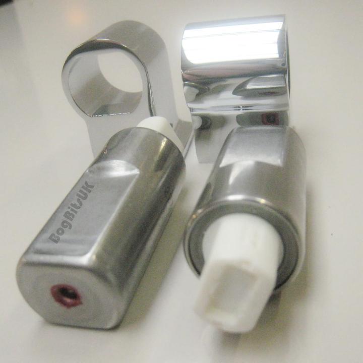 Produktbild ROCA Senso und Giralda Chrome Soft Close Toilettensitz Scharnier Set mit Endkappenbefestigung und