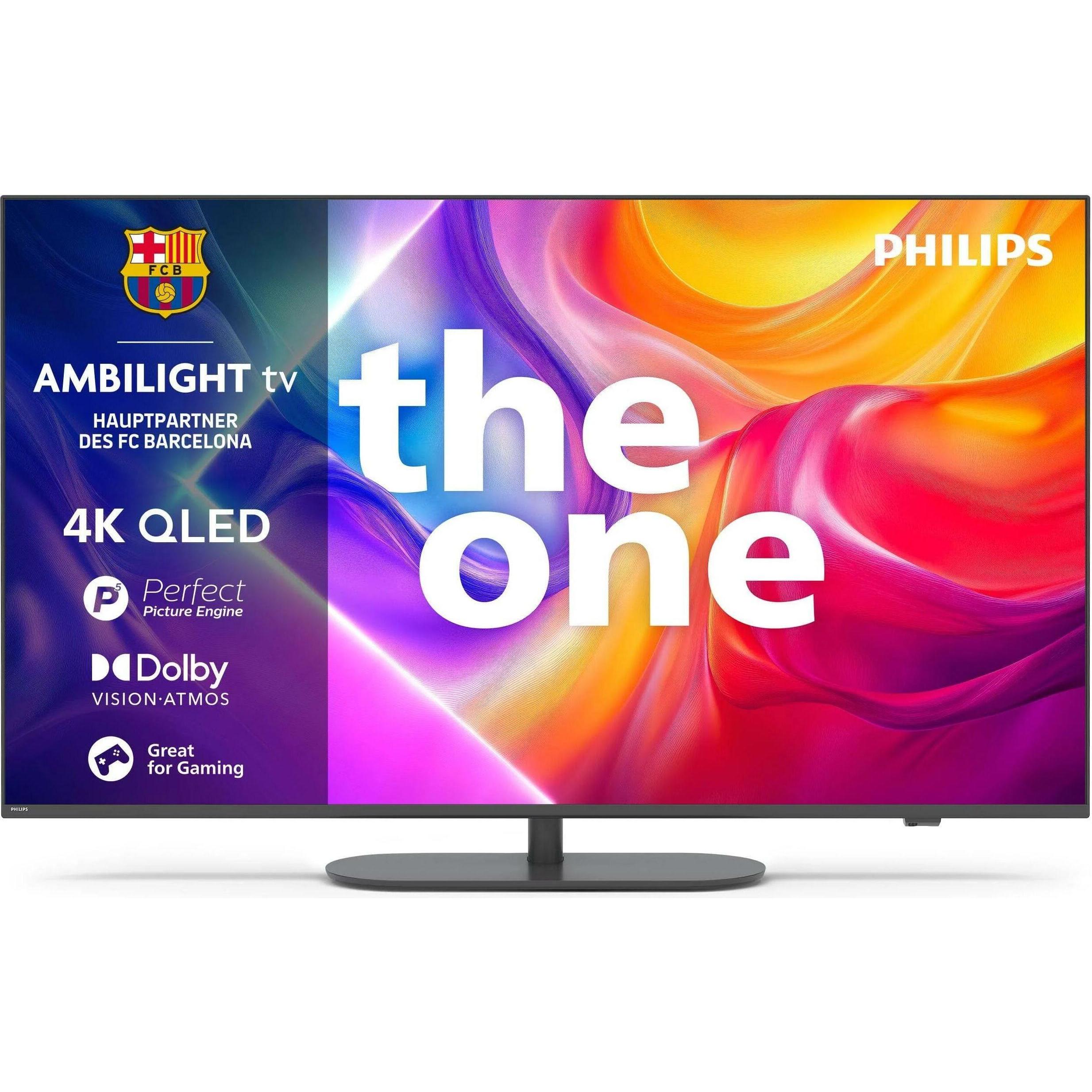 Philips 50PUS9000/12 (50", PUS9000, QLED, 4K, 2025), TV, Schwarz, Grau