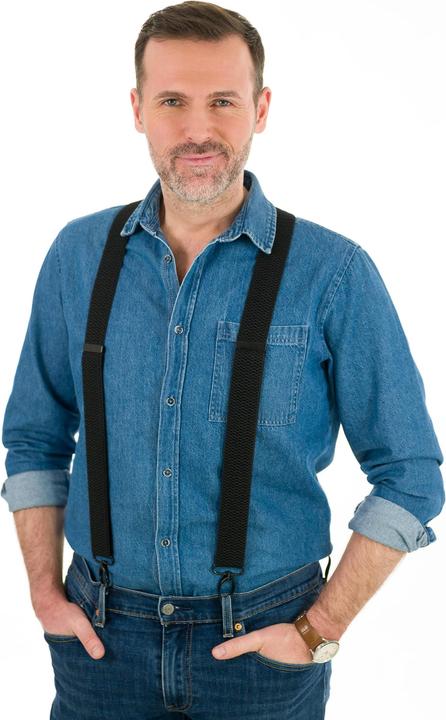 Produktbild Only-Bags.Store Extra breite Y-förmige Hosenträger mit Karabinerhaken