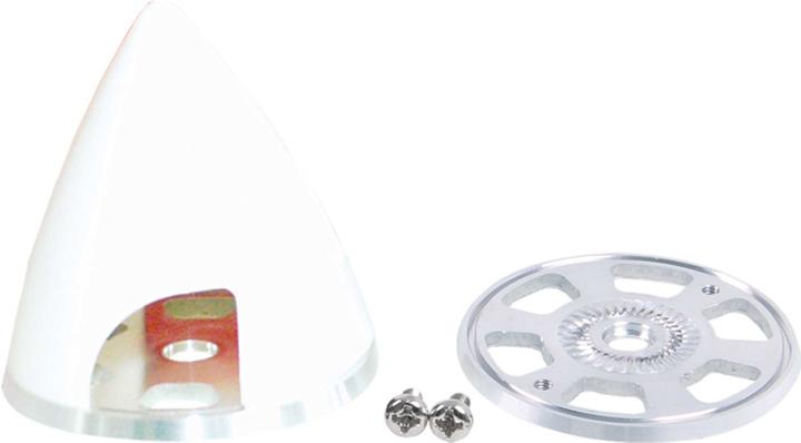 Produktbild ARK spinner profi 82mm weiss kunststoff mit aluminium grundplatte