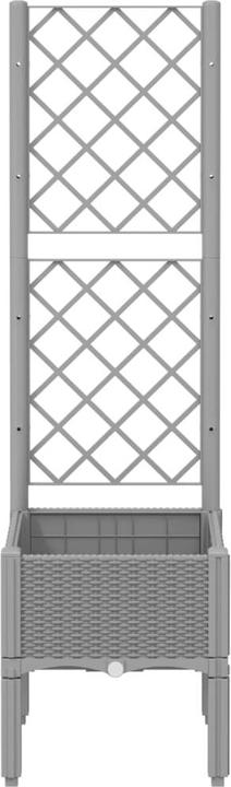 Actual product image vidaXL Planter with trellis PP