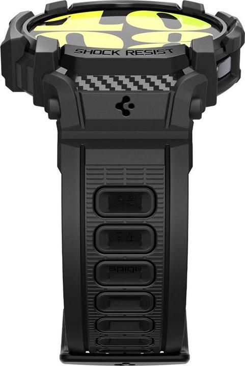 Actual product image Spigen Rugged Armor Pro Galaxy Watch 7 (44mm) Case + Band Matte Black