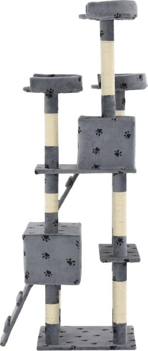 Actual product image vidaXL Kratzbaum (170 cm, Grey with paw pattern)
