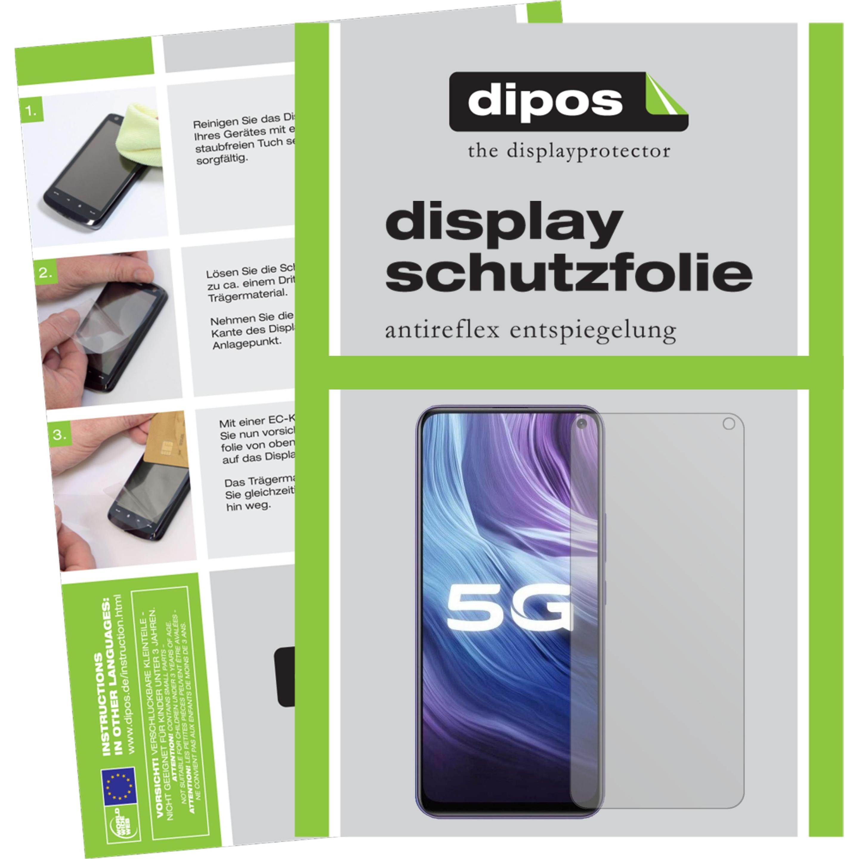Dipos Displayschutzfolie Antireflex (1 Stück, Vivo Z6 5G), Smartphone Schutzfolie, Transparent
