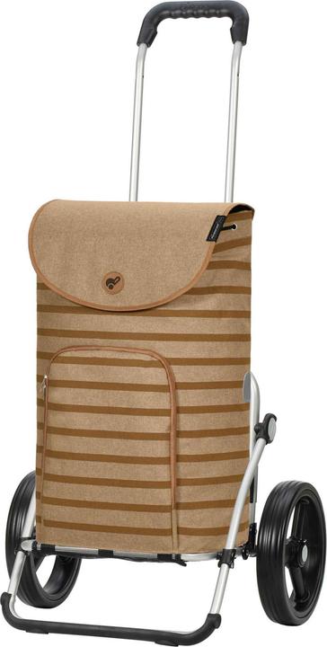 beige mit farbenfrohen Streifen