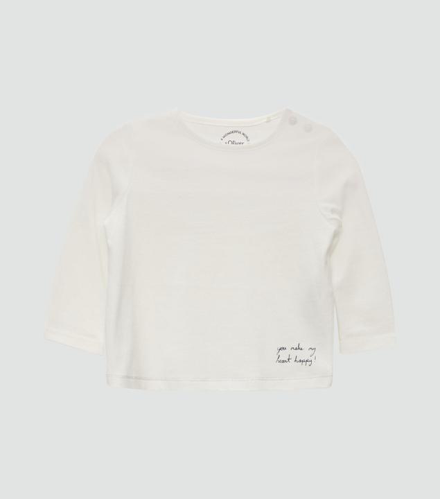 Produktbild S.Oliver T-Shirt Longsleeve mit Glitzer und Print-Detail (92)