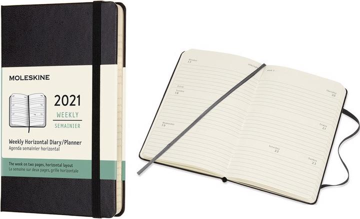 Image du produit Moleskine Agenda de poche (A6, 1 semaine / 2 pages)