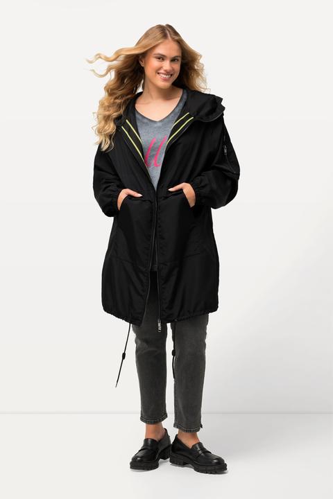 Produktbild Ulla Popken Jacke, Tunnelzug, Stehkragen, 2-Wege-Zipper (42, 44)