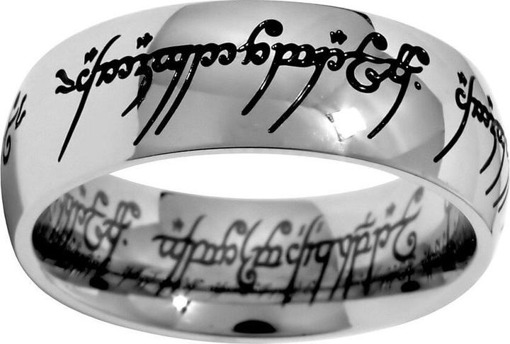 Actual product image Silvego Steel Ring of Power from Lord of the Rings movie RRC2010 - Circuit: 65 mm (65)