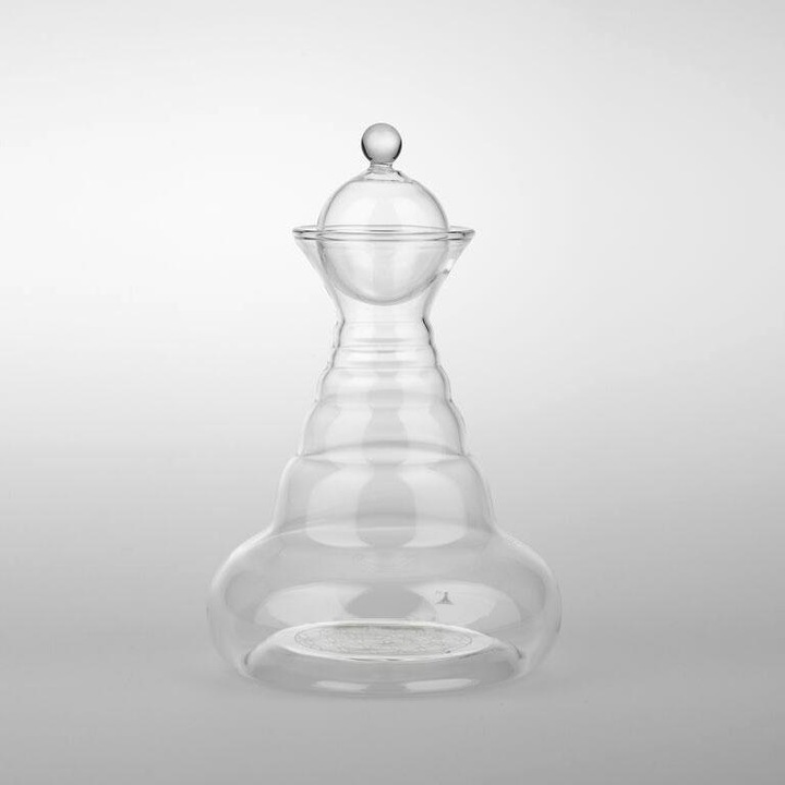 Nature's Design Caraffa delicata bianca, fiore della vita bianco (0.50 l)