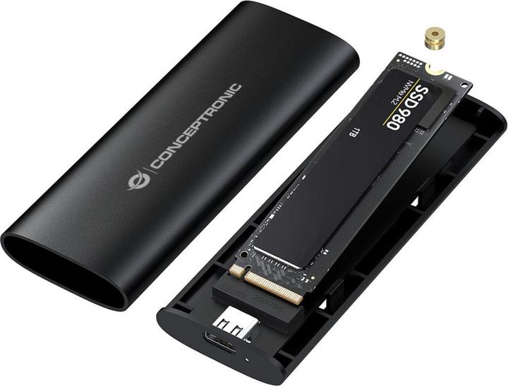 Actual product image Conceptronic SSD Enclosure M.2 USB3.2 Type-C Gen sw (M.2)