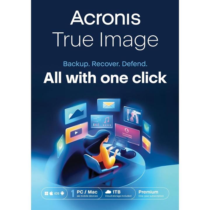 Produktbild Acronis Cyber Protect Home Office Premium ESD, Subscr. 1y, 1 PC (1 User, 12 Monate)