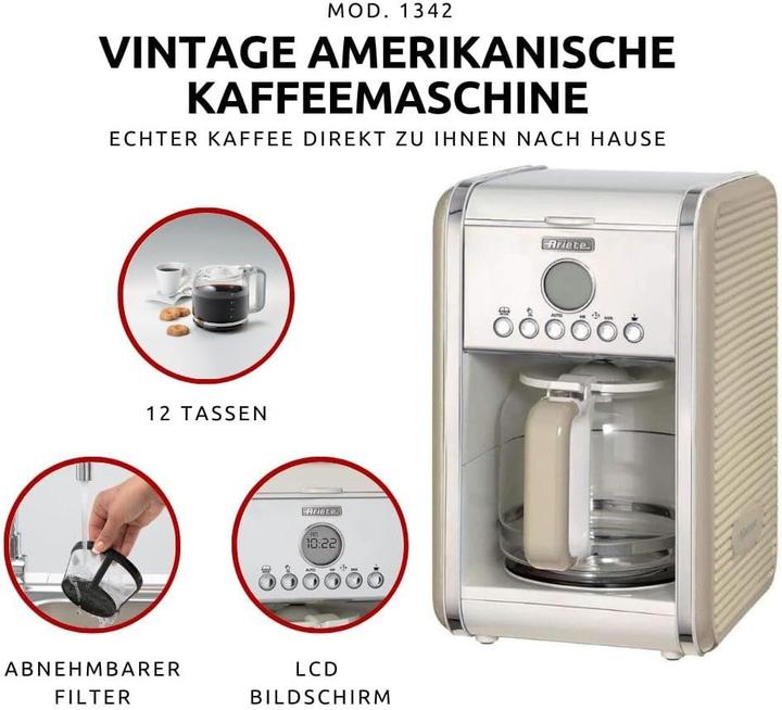 Immagine prodotto Ariete 1342 Caffettiera a goccia vintage