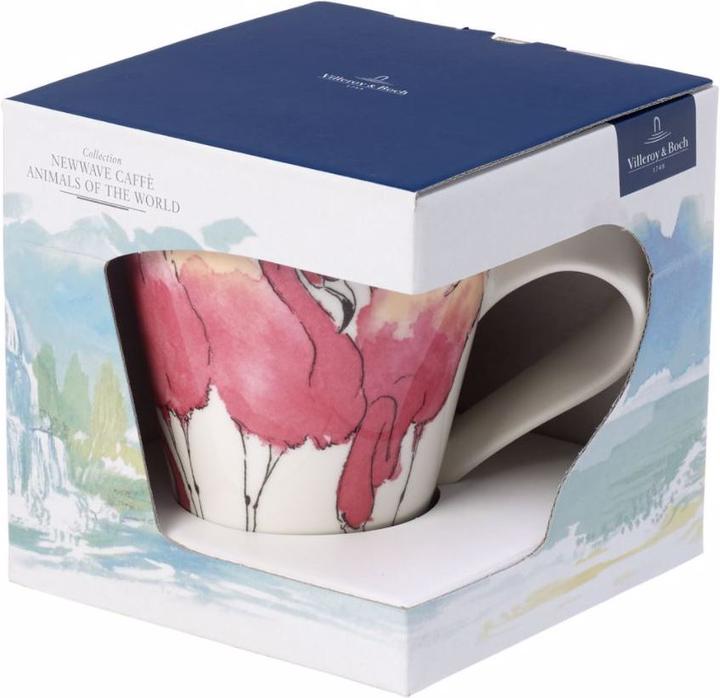 Immagine prodotto Villeroy & Boch Tazza con manico (confezione regalo) NewWave Caffè Rosa Flamingo (300 ml, 1 x)
