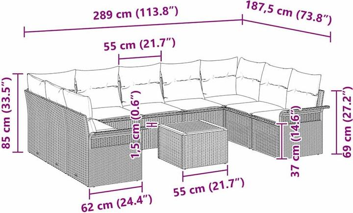 Actual product image vidaXL Emmeline