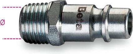Produktbild BETA 019160012 1916G 1/2 Einsatznippel Europäisches Profil 1/2" Ø GAS BSPT