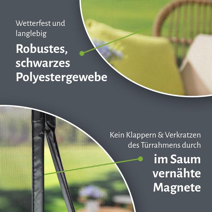 Image du produit Empasa Selbstschliessendes Fliegengitter mit Magnetverschluss (85 x 210 cm)