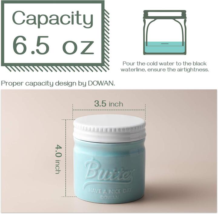 Actual product image Keramik Butterdose mit Deckel (0.20 l)