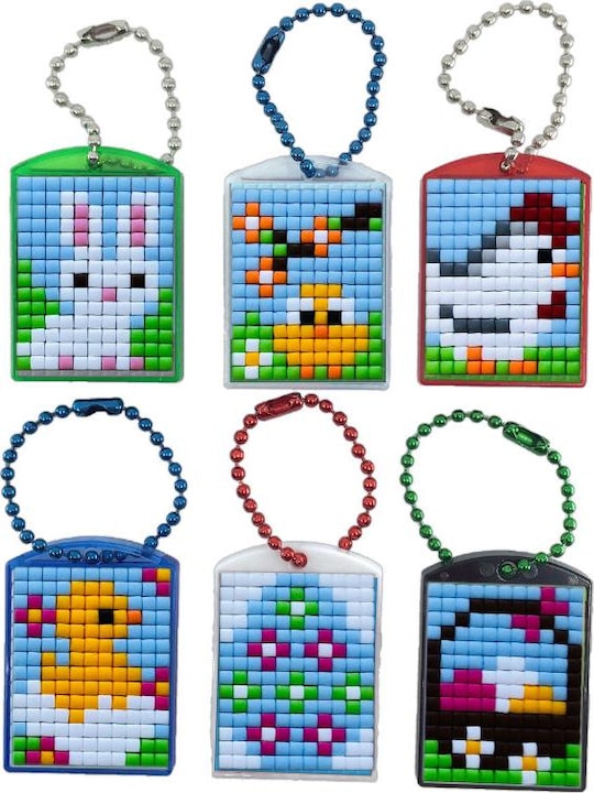 Produktbild Pixelhobby Schlüsselanhänger 6er Geschenk Set - Ostern