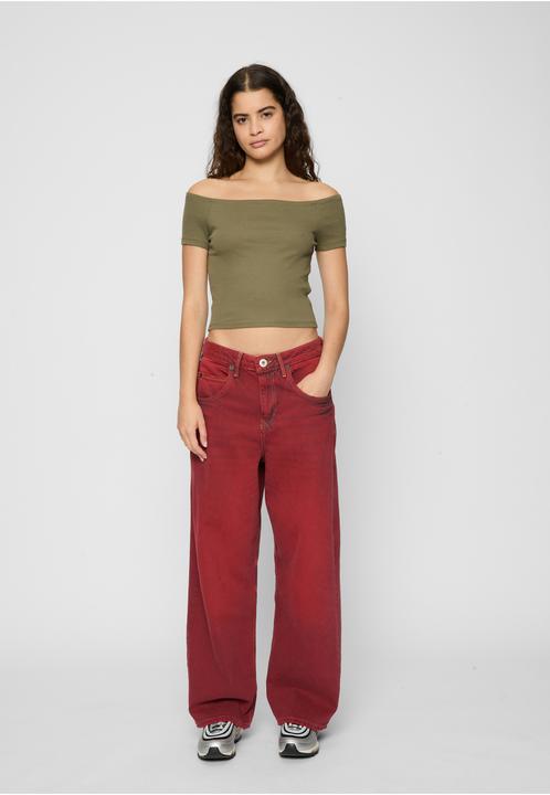 Produktbild Urban Classics Ladies Off Shoulder Rib Tee 2-Pack (S)