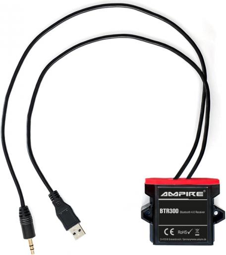 Produktbild Ampire BTR300 Bluetooth Receiver mit 3,5mm Klinke und USB