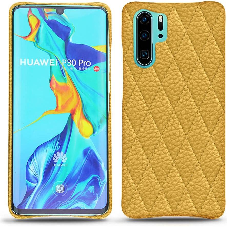 Noreve Lederschutzhülle (Huawei P30 Pro), Smartphone Hülle, Orange