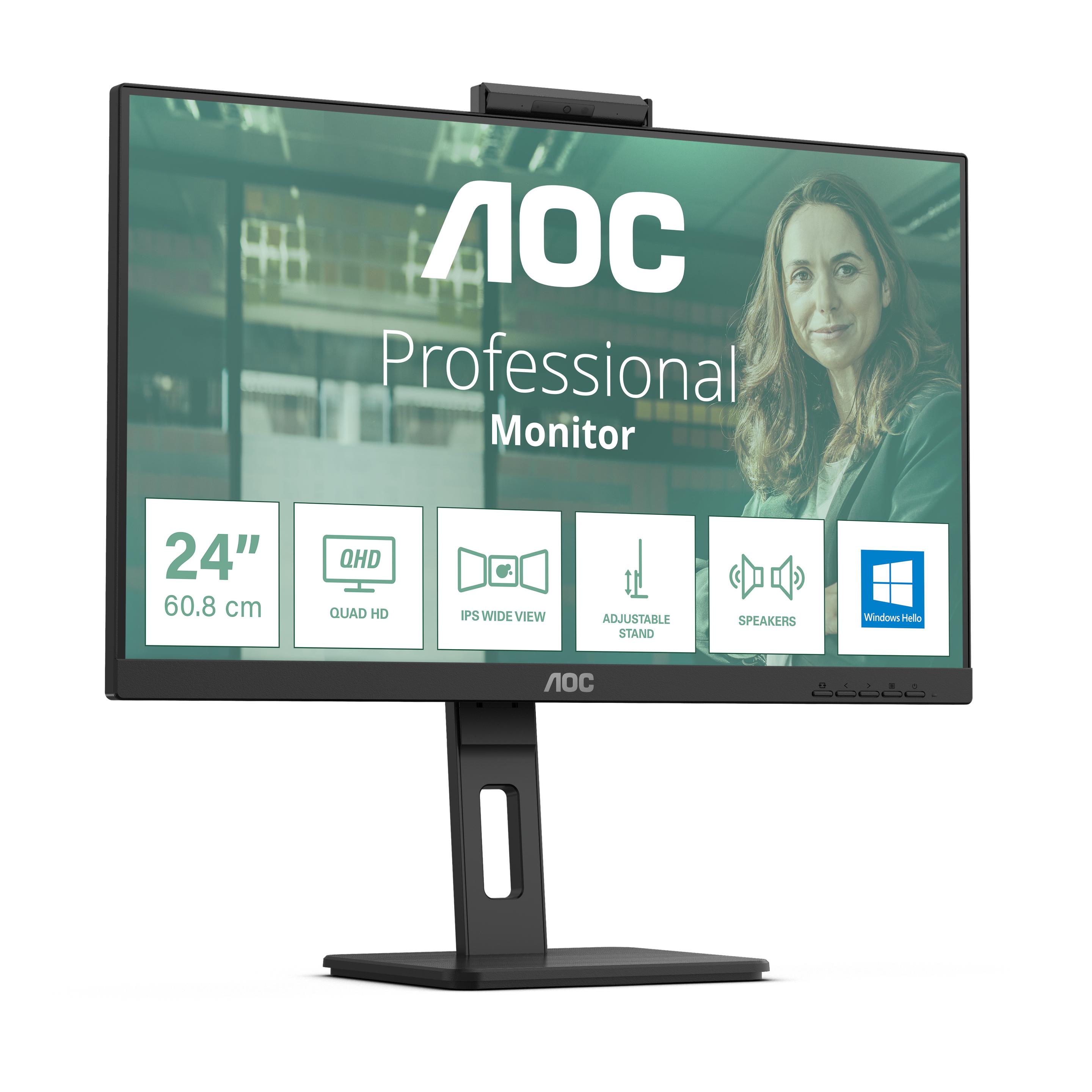 AOC 24P3CW 60,45cm 23,8Zoll IPS TFT 1920x1080 HDMI DP USB Black (1920 x 1080 Pixel, 23.80"), Monitor