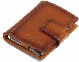 Produktbild Figuretta Kartenschutz Leder mit Reissverschluss