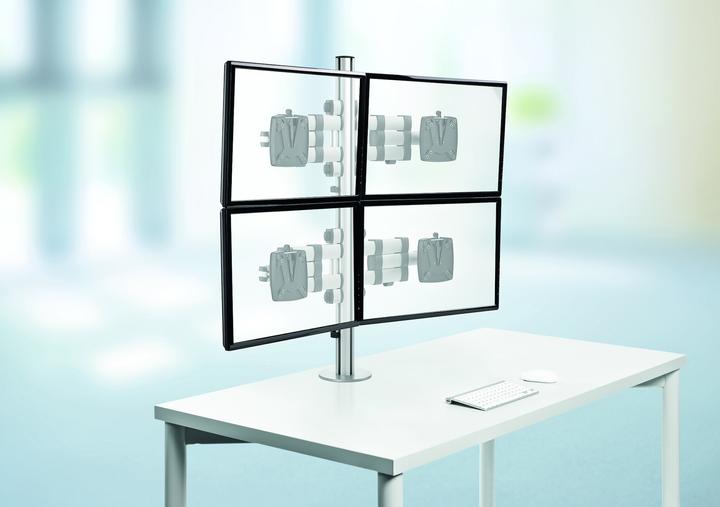 Productafbeelding Novus TSS Quattro monitorarmset max. 48 kg in totaal/stapless/deskbediening