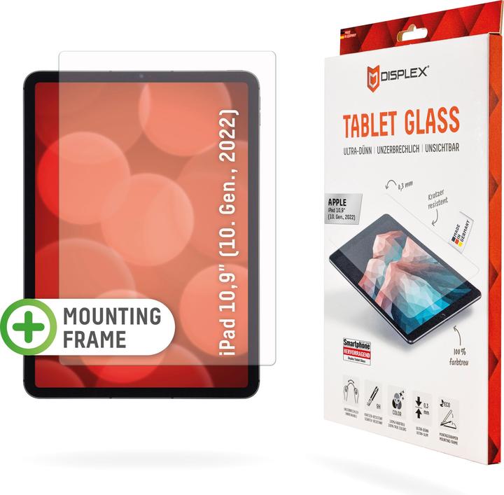 Displex Tablet Glass, Tablet Schutzglas (1 Stück, iPad 2022 (10. Gen))