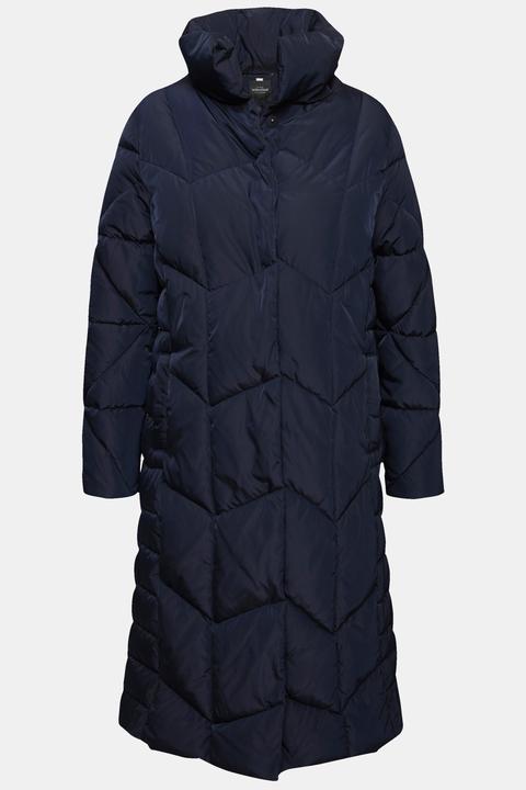 Actual product image Ulla Popken Zigzag Quilted Water Repellent Coat