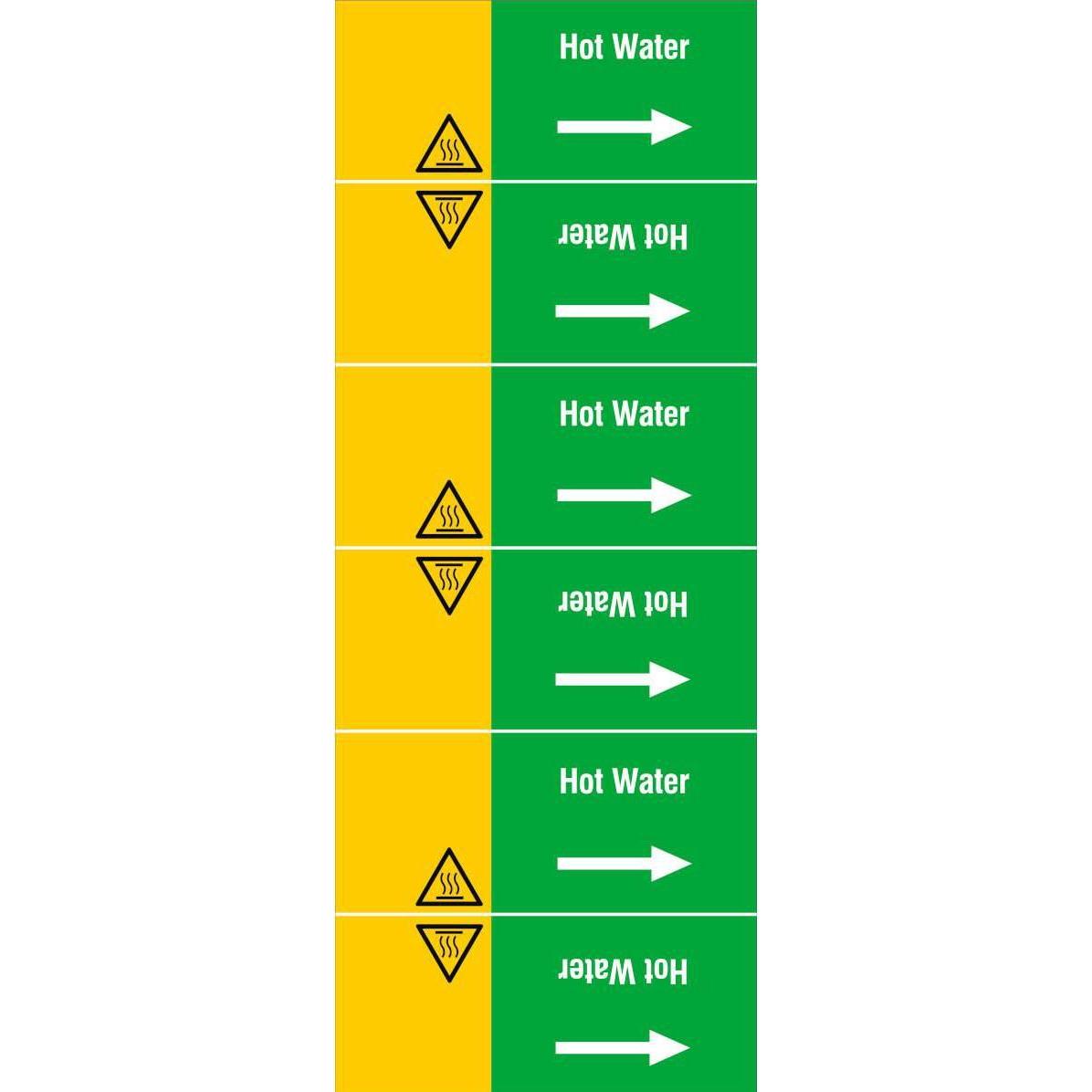 Brady, Etiketten, ISO 20560 Pipe Markers - Water