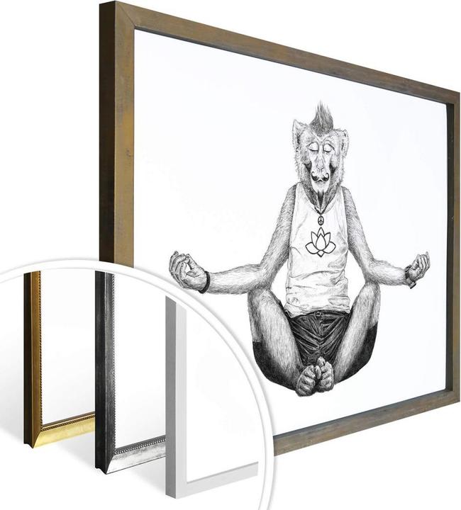 Produktbild Trenddeko Monkey Yoga (100 x 80 cm)